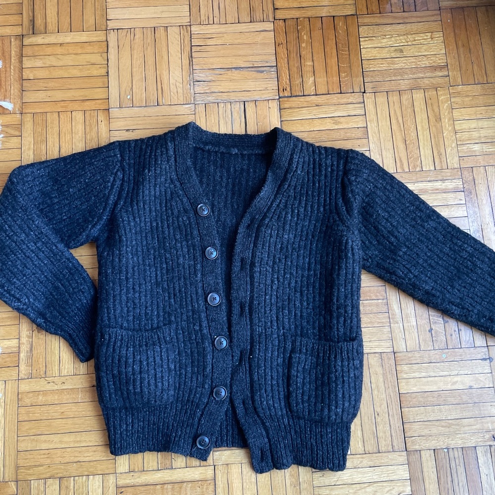 All Saints grey wool blend cardigan. Lightly worn, great condition size small